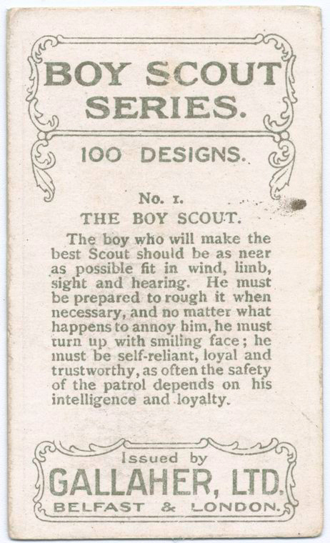 Gallahers The Boy Scout Reverse